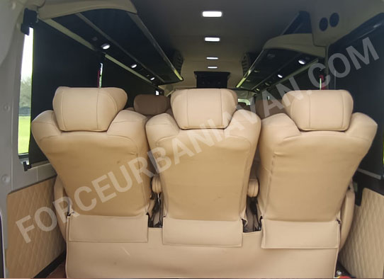 force urbania luxury van hire delhi